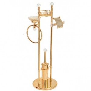 MIGLIORE Cristalia Стойка 4-х функциональная, h100см, SWAROVSKI ML.CRS-60.244.DO Золото